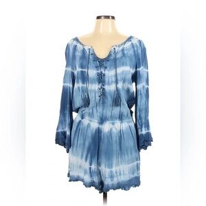 American Eagle tie dye lace up romper jumpsuit